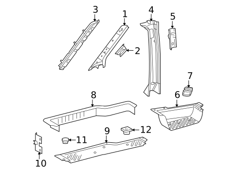 Interior Trim - Pillars for 2004 Dodge Sprinter 3500 #0