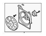 253802F000 - Cooling System: Fan Assembly for Kia: Spectra, Spectra5 Image