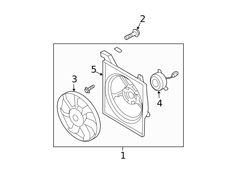 Cooling Fan for 2006 Kia Spectra5 #0