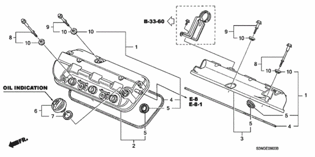 Cylinder Head Cover for 2003 Acura CL #0