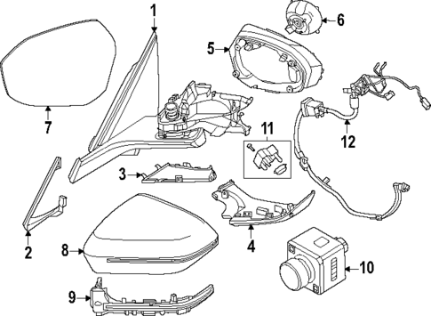 Outside Mirrors for 2024 BMW 530i xDrive #0