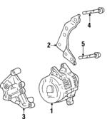 53006869 - Electrical: Alternator Front Bracket for Jeep: Cherokee, Comanche, Grand Cherokee, Wrangler Image