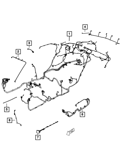 Wiring-Body and Accessories for 2014 Dodge Charger #0