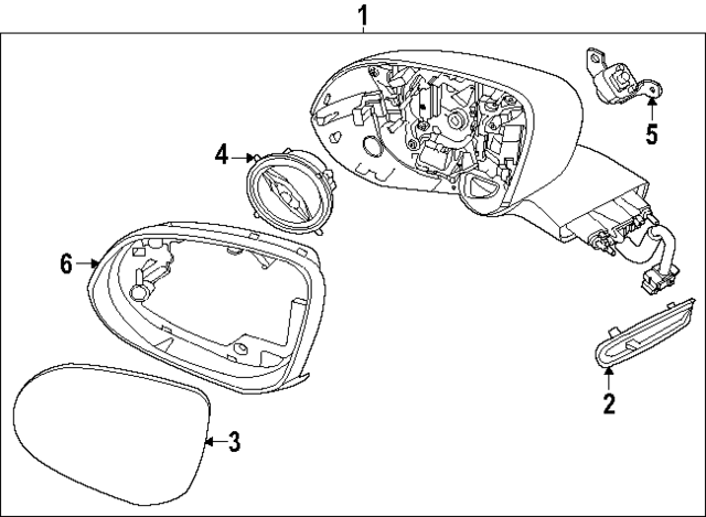 87620T6810 - : Mirror Assembly for Hyundai Image
