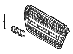 8W0853651MRP5 - : Grille Assembly for Audi: A4, A4 Quattro Image
