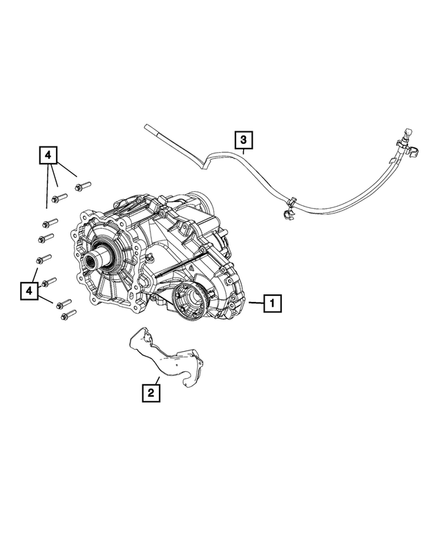 52108697AB - Transfer Case and Power Transfer Unit: Heat Shield for Mopar Image