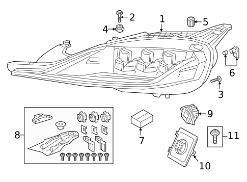 Headlamp Components for 2023 Toyota GR Supra #0