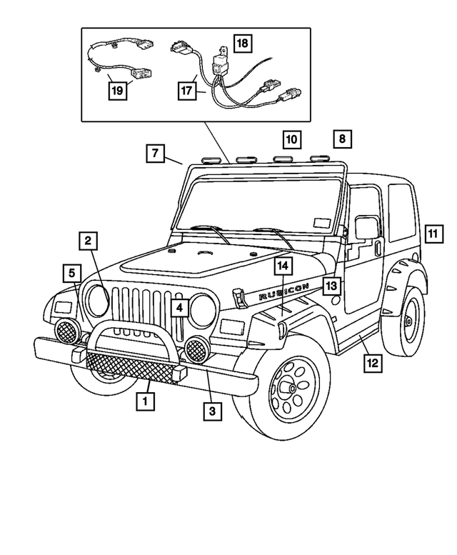5136125AA - Mopar Accessories - Component Parts: Wheel Lip Opening Molding Kit for Mopar Image