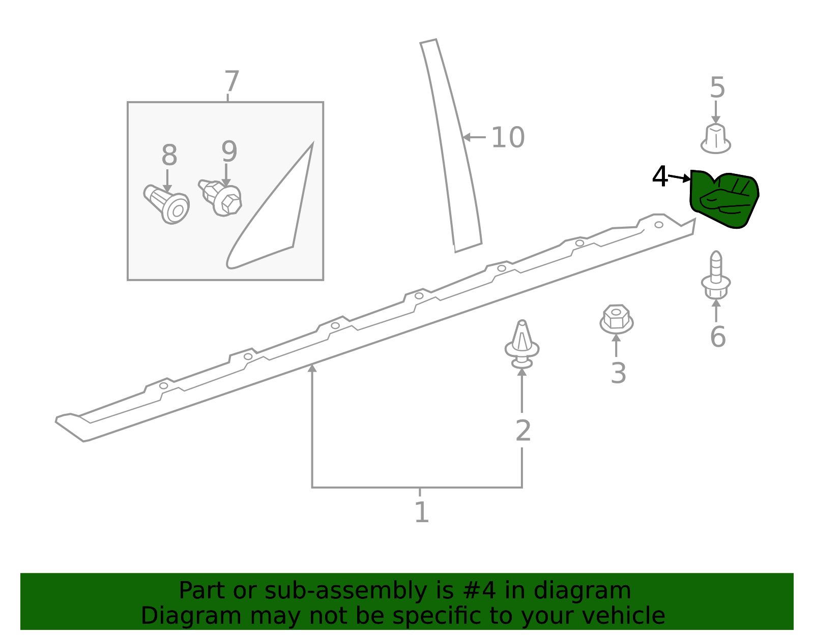 2003-2008 Toyota Corolla Rocker Panel Molding Extension 65632-02030 ...