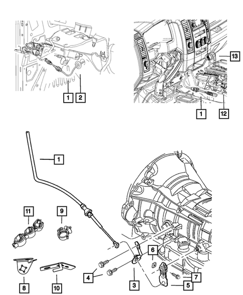 Gearshift Controls and Related Parts for 2012 Ram 1500 #0
