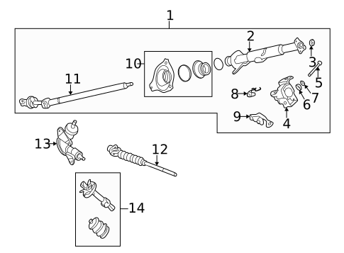 Steering Column Assembly for 1998 INFINITI QX4 #0