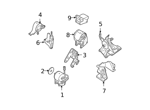 Engine & Trans Mounting for 2006 Nissan Maxima #1