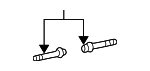 9011910853 - Suspension: Upper Control Arm Bolt for Lexus Image