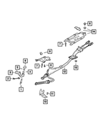 68201213AA - Transmission: Shift Cable Bracket for Mopar Image
