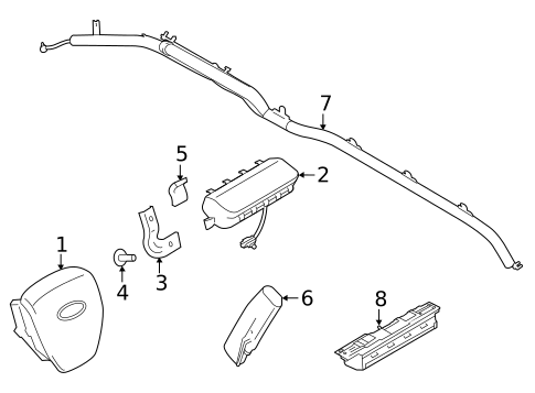 Air Bag Components for 2023 Ford F-150 #1