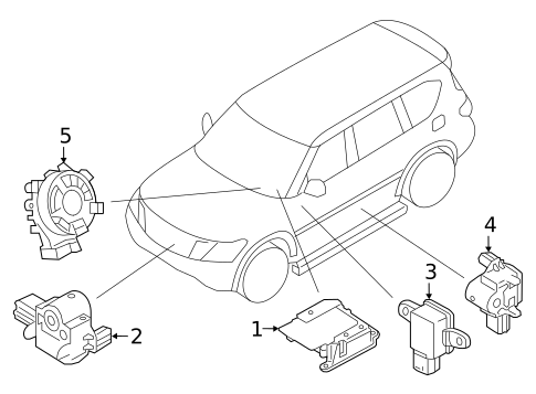 Air Bag Components for 2015 INFINITI QX80 #1