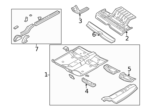 Floor for 1998 Chrysler Concorde #0