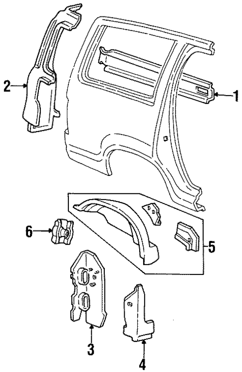 Inner Structure for 1997 Mercury Mountaineer #0