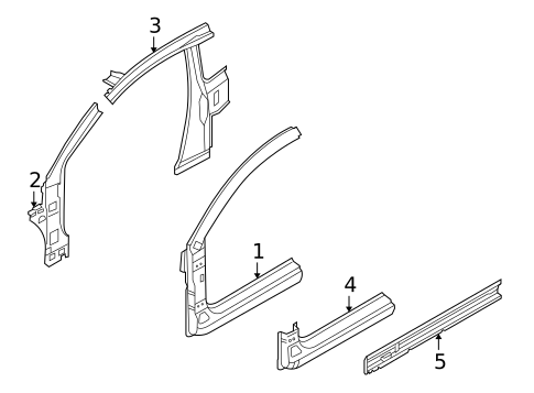 Hinge Pillar for 2010 Kia Forte Koup #0