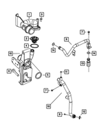 68067109AB - Cooling: Thermostat for Dodge: Ram 2500, Ram 3500 | Ram: 2500, 3500 Image