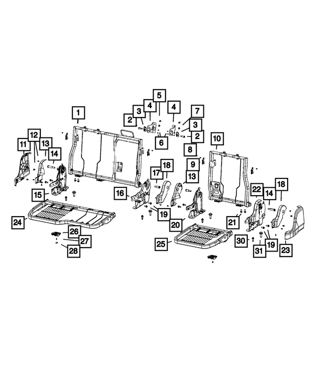 « 68050828AA – Interior Trim : Siège Vis pour Mopar Image »