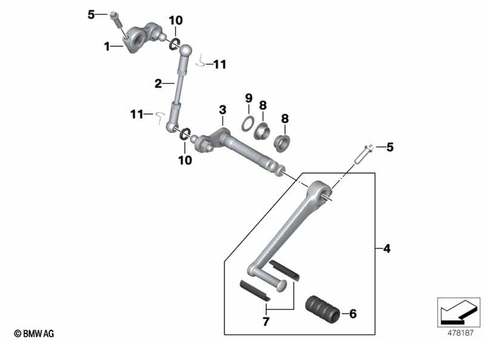 Outside Shift-Control Components for 2020 BMW-Motorrad R nineT #0