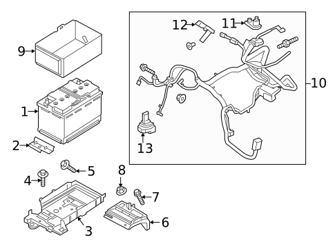 Battery for 2018 Ford Edge #0