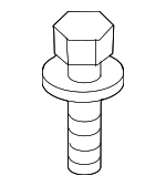 90144T00000 - Electrical: Headlamp Assembly Upper Bolt for Honda Image