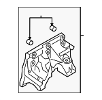 94610202520 - Engine: Mount Bracket for Porsche: Panamera Image