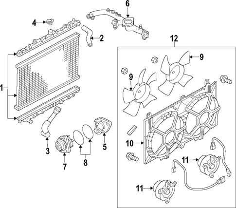 Cooling System for 2007 Nissan 350Z #0