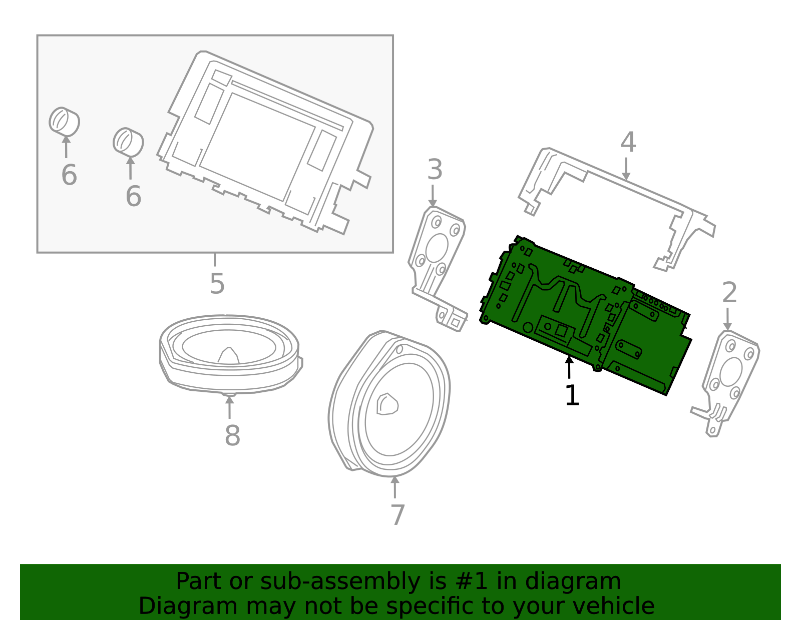 39171-TBG-A71 - 2016-2017 Honda Civic - Audio Unit Assembly Base ...