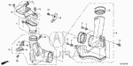17263P0A000 - Electrical/Exhaust/Heater/Fuel: RUBBER, AIR CLEANER STAY for Acura Image
