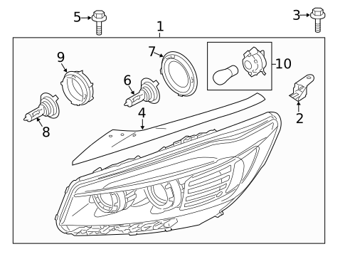 Bulbs - Chassis for 2018 Kia Sorento #1