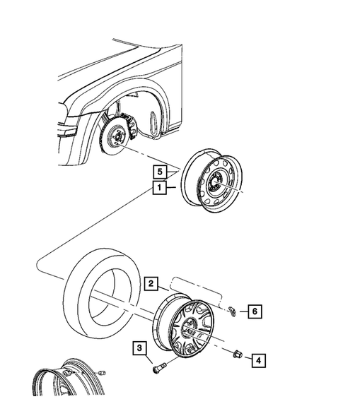 Wheels, Tires and Hardware for 2008 Dodge Charger #0