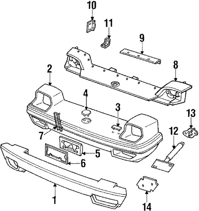E2GZ17757A - Body: Face Bar for Ford Image