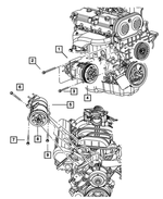 55037466AE - Air Conditioning &amp; Heater: Air Conditioning Compressor for Mopar Image