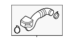 28130E6100 - Engine: Intake Hose for Hyundai Image