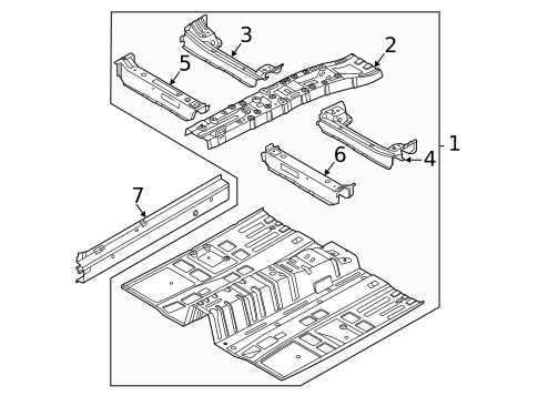 Floor & Rails for 2022 Kia K5 #0