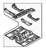 65100L3000 - Body: Front Floor Pan for Kia: K5 Image