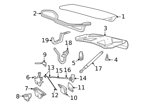 Lid & Components for 2001 Jaguar XJ8 #0