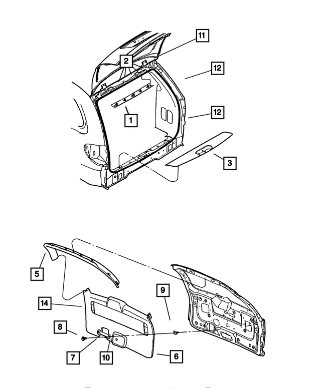 6505537AA - Interior Trim: Side Molding Clip for Mopar Image
