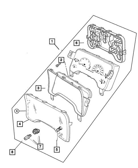 Instrument Panel Cluster for 2002 Jeep Wrangler #0