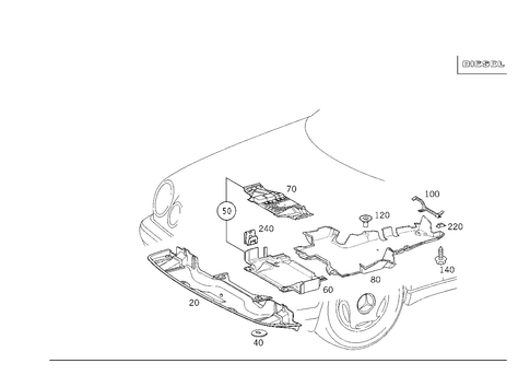 Antinoise Capsule, Diesel Vehicles for 1998 Mercedes-Benz E430 #0