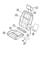 6PB02GT5AA - Interior Trim: Front Headrest for Mopar Image