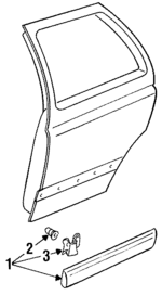 1HM853753EROH - Body: Molding for Volkswagen Image