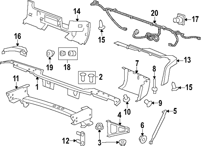 20965925 - Body: End Cap for GM Image