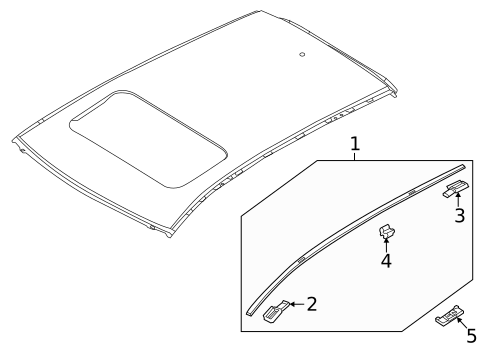 Exterior Trim - Roof for 2023 Mazda MX-30 EV #0