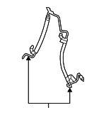 444100E021 - : Pressure Hose for Lexus: RX330, RX350 Image