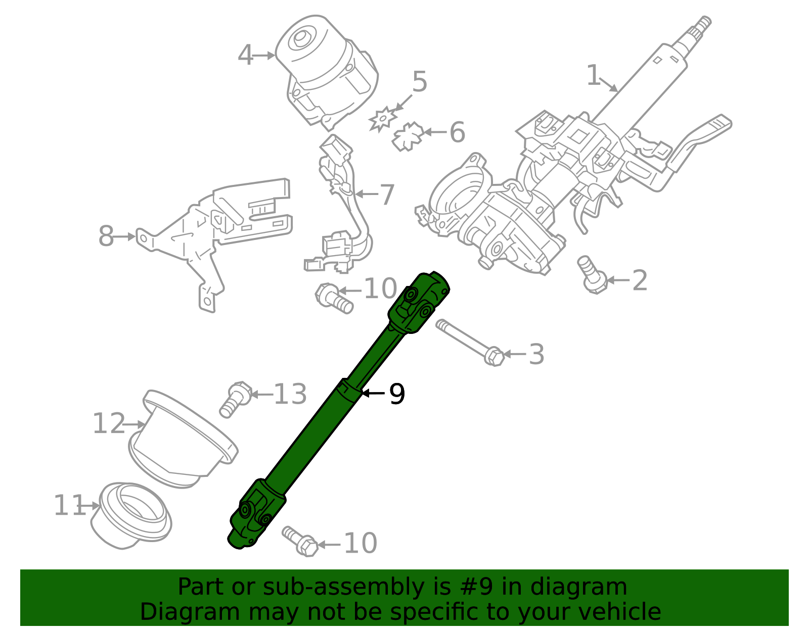 4401A254 - Lower Shaft 2013-2025 Mitsubishi | Official Mitsubishi