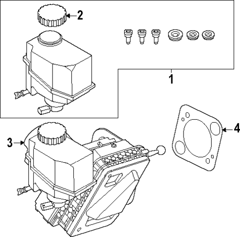 Master Cylinder - Components On Dash Panel for 2025 BMW M5 #0
